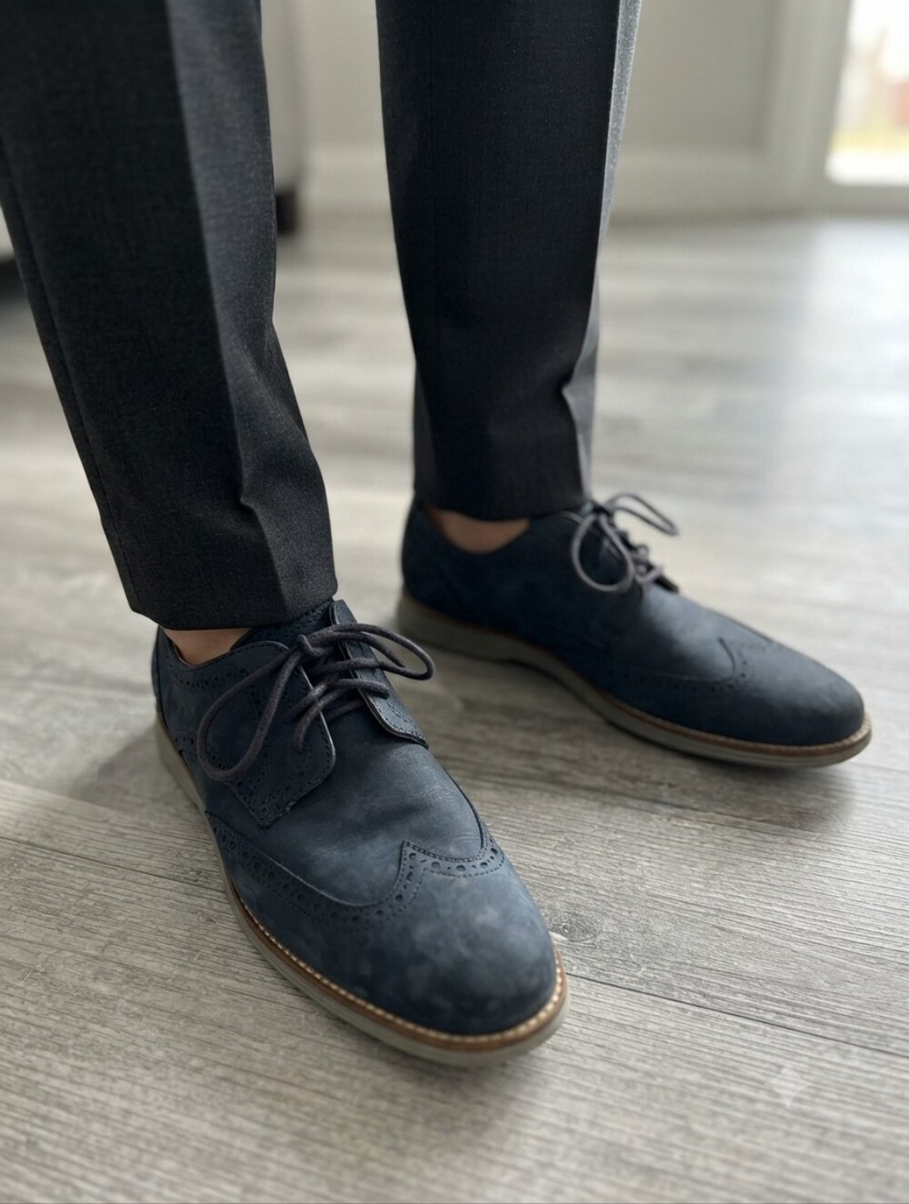 Cole Haan Men's Dark Blue Oxfords
